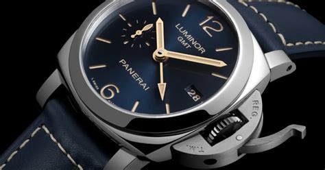 panerai luminor gmt blau|panerai luminor gmt review.